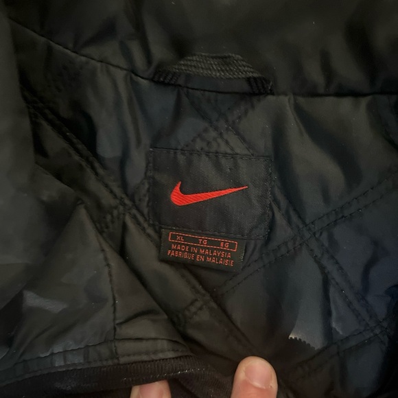 Vintage Nike Windbreaker Full Zip Jacket Black Tag 90s Mesh 3XL - Picture 5 of 7